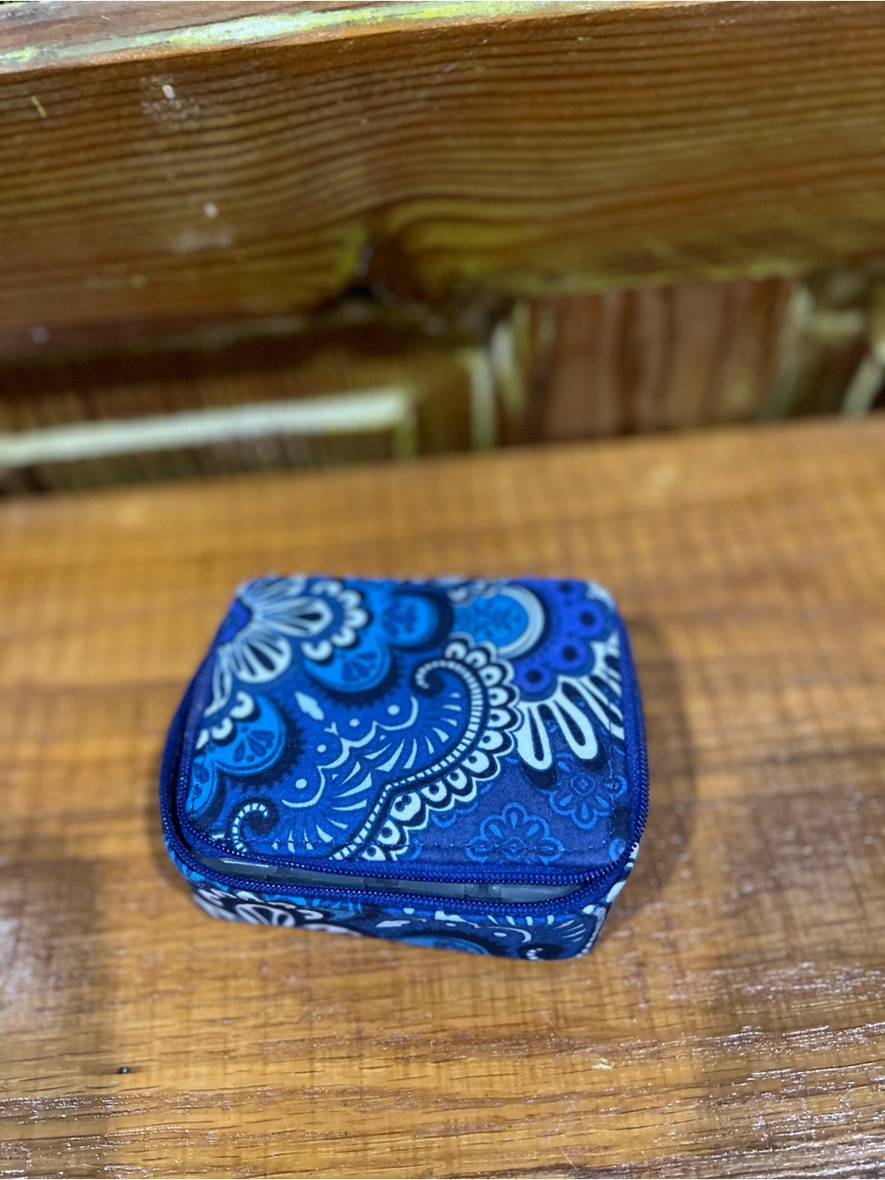 Vera Bradley Blue Paisley Pill Case
